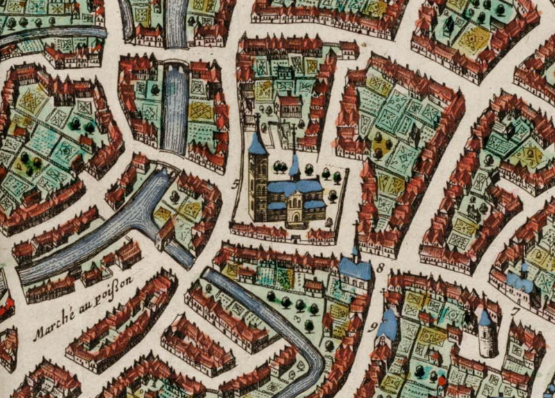 Fichier:Valenciennes-Collégiale Saint-Géry plan.png