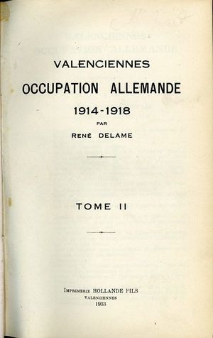 Livre-Valenciennes occupation 14-18 Delame.jpg