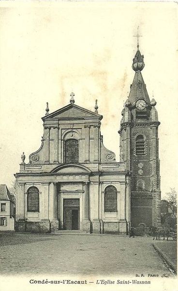 Fichier:Conde-escaut-Eglise Saint-Wasnon.jpg